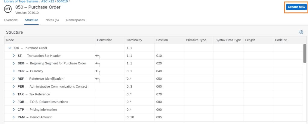 Use 'EDI to XML Converter' and the schema should be downloaded from Integration Advisor.