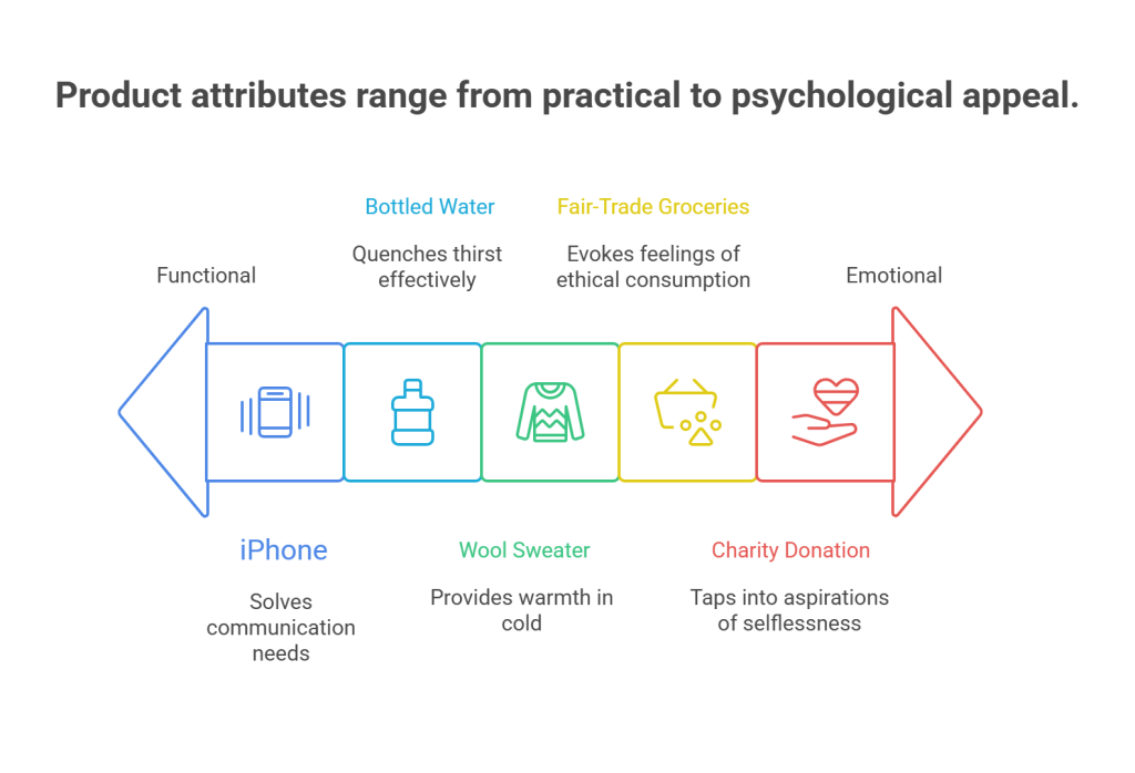 Functional and emotional attributes - visual selection