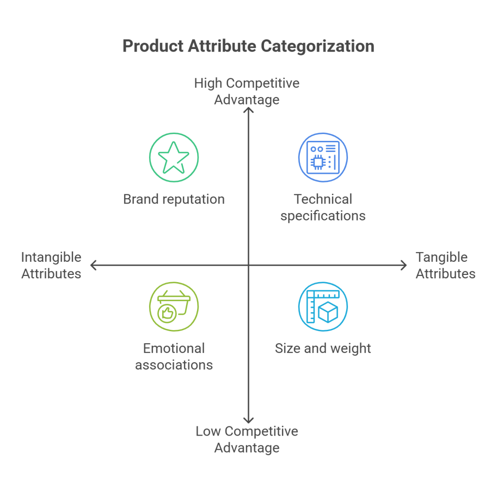Tangible vs. intangible attributes - visual selection