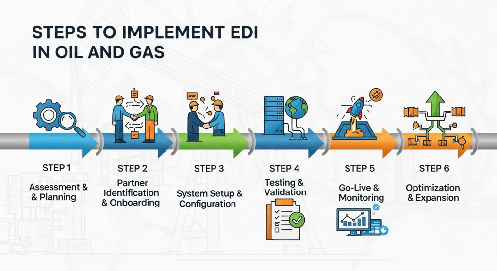 Steps to Implement EDI in Oil and Gas