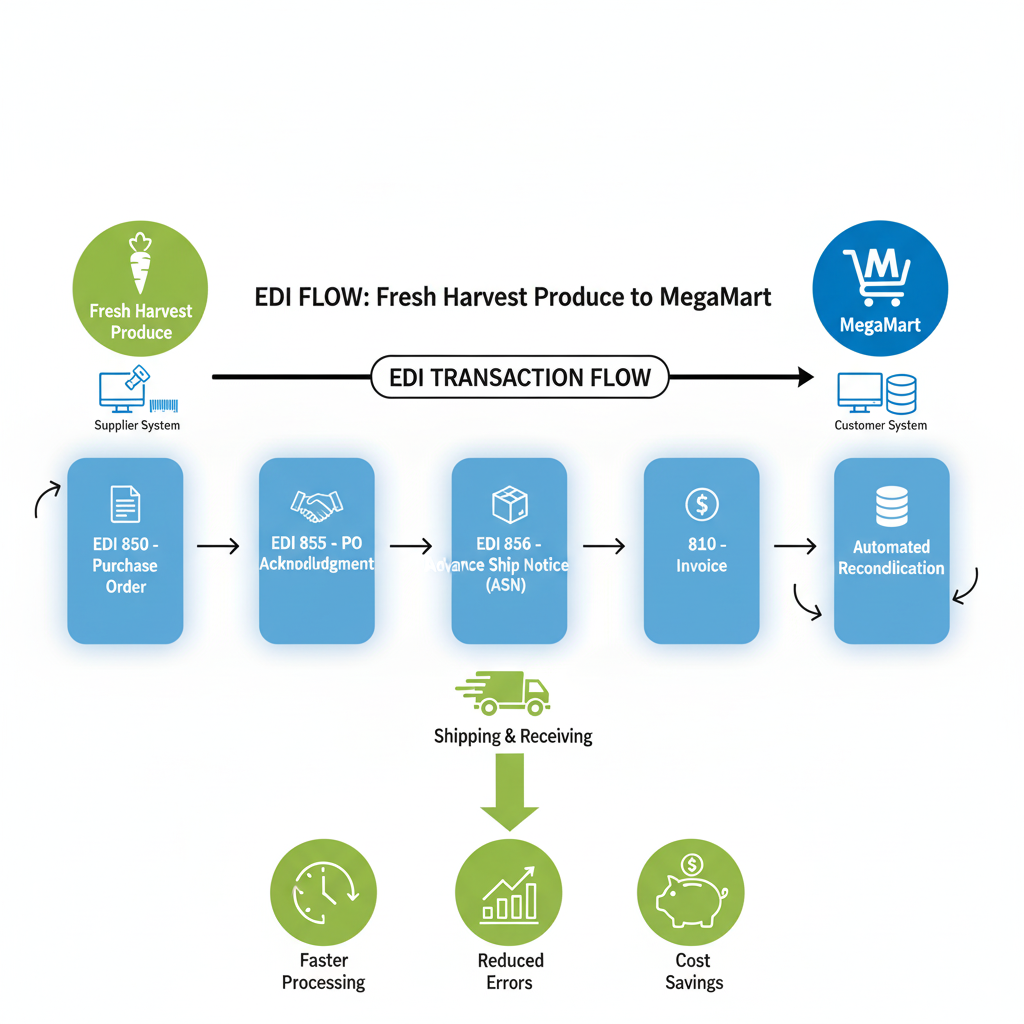 Supplier and Retailer EDI Workflow