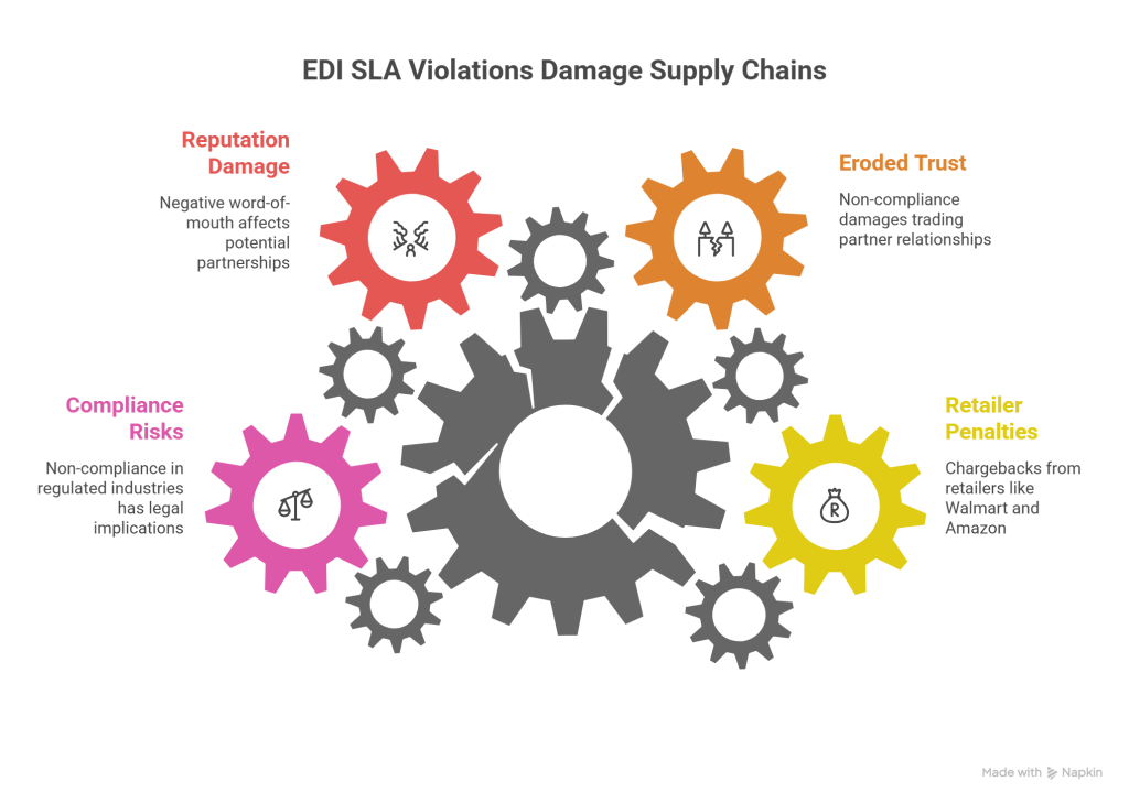 Consequences of SLA Violations in EDI Supply Chains - visual selection