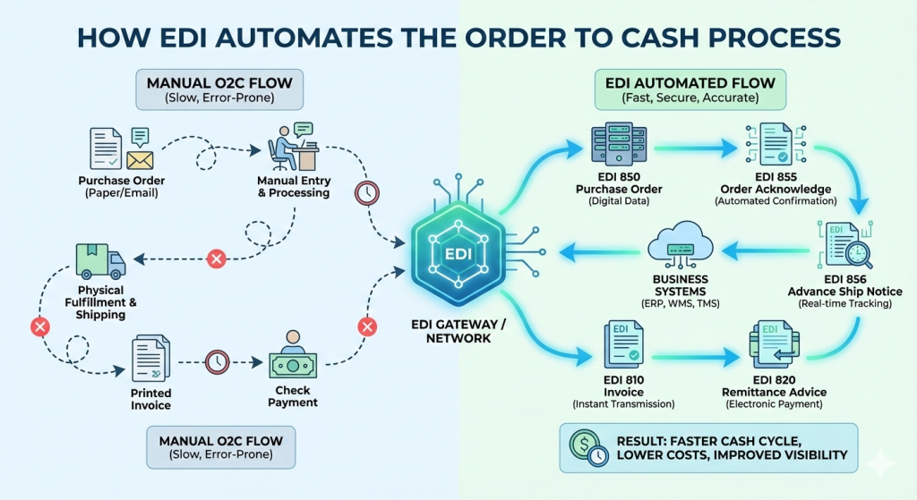 How EDI Automates the Order to Cash Process