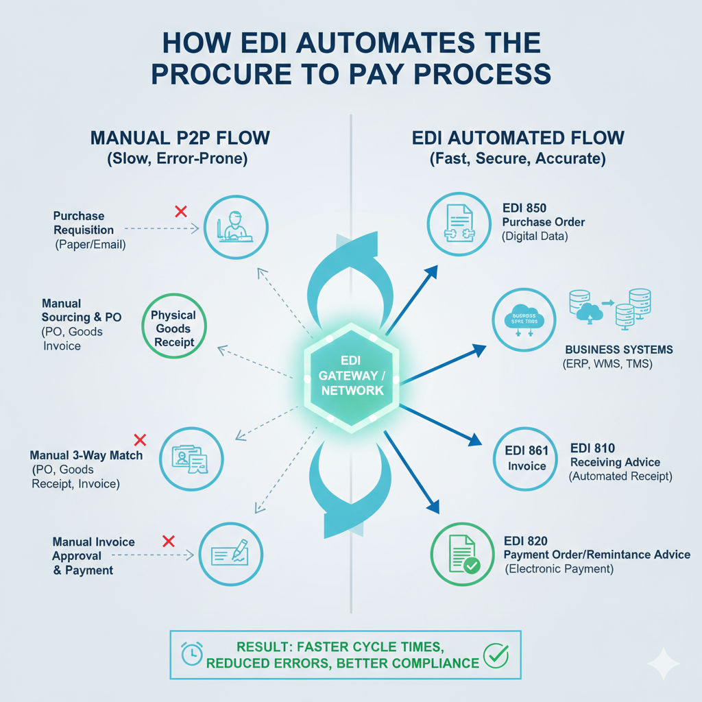 How EDI Automates the Procure to Pay Process