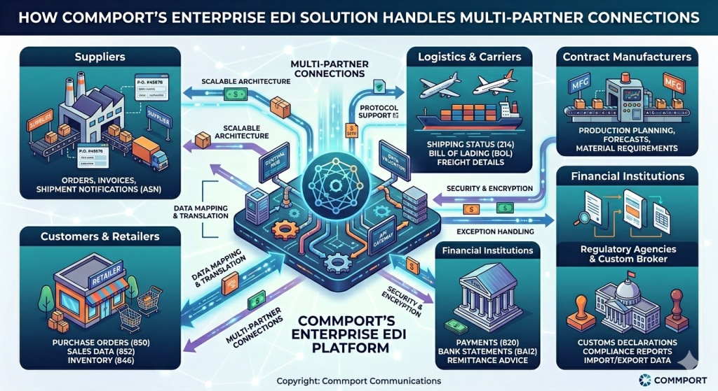 How Commport's Enterprise EDI Solution Handles Multi-Partner Connections